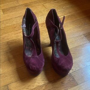 Source Unknown Deep Burgundy Heels
